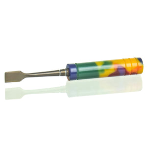 710 Swords - Anodized Flat Head Dabber - Rainbow Crayon