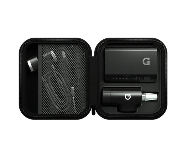 G Pen Hyer Vaporizer kit in zippered case with accessories and charger, perfect for travel. 30% OFF Black Friday Sale.