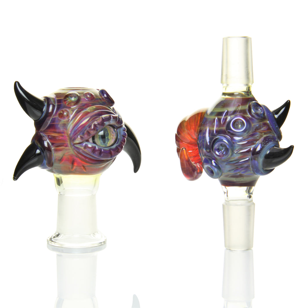 Mako Glass - 18mm Eye Dome Set - Amber Purple