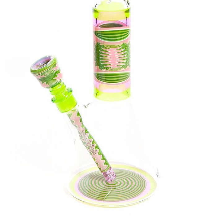 Illadelph Glass - Worked Medium Beaker - Watermelon