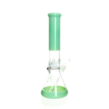 Load image into Gallery viewer, RooR - Ninety Nine - 14&quot; Beaker - 50x5mm - Milky Green with Rasta