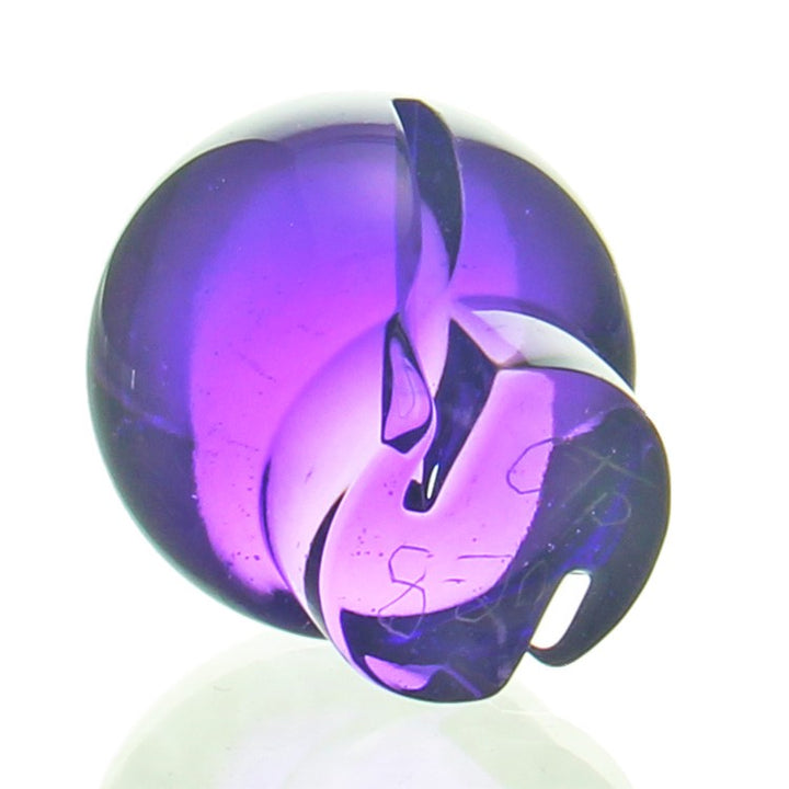 One Trick Pony Glass - Marble Spinner Carb Cap - Purple Rain