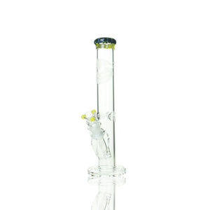 HVY Glass - 11" Mini Straight With Color Lip - Yellow