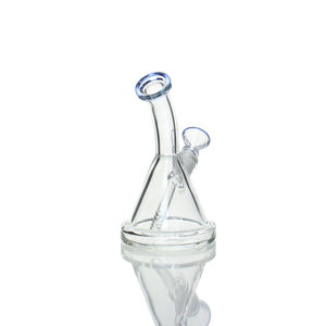 6" Fixed Mini Beaker Bent Neck - Blue