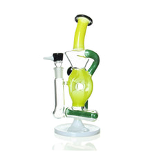 Load image into Gallery viewer, Ben Wilson - Triple Donut Inline Recycler - Yellow &amp; Green