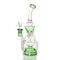 11" Dual Uptake Donut Recycler - Green & Pink