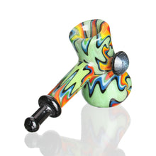 Load image into Gallery viewer, IC Glass - Worked Hammer Bubbler - Milky Green
