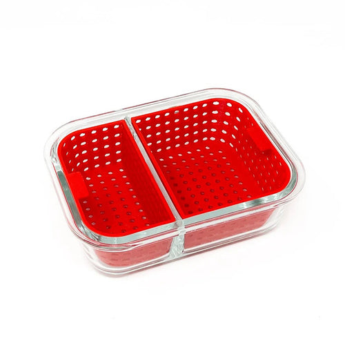 420 Trinkets - Dual Dunk Large Iso Cleaning Station - Red