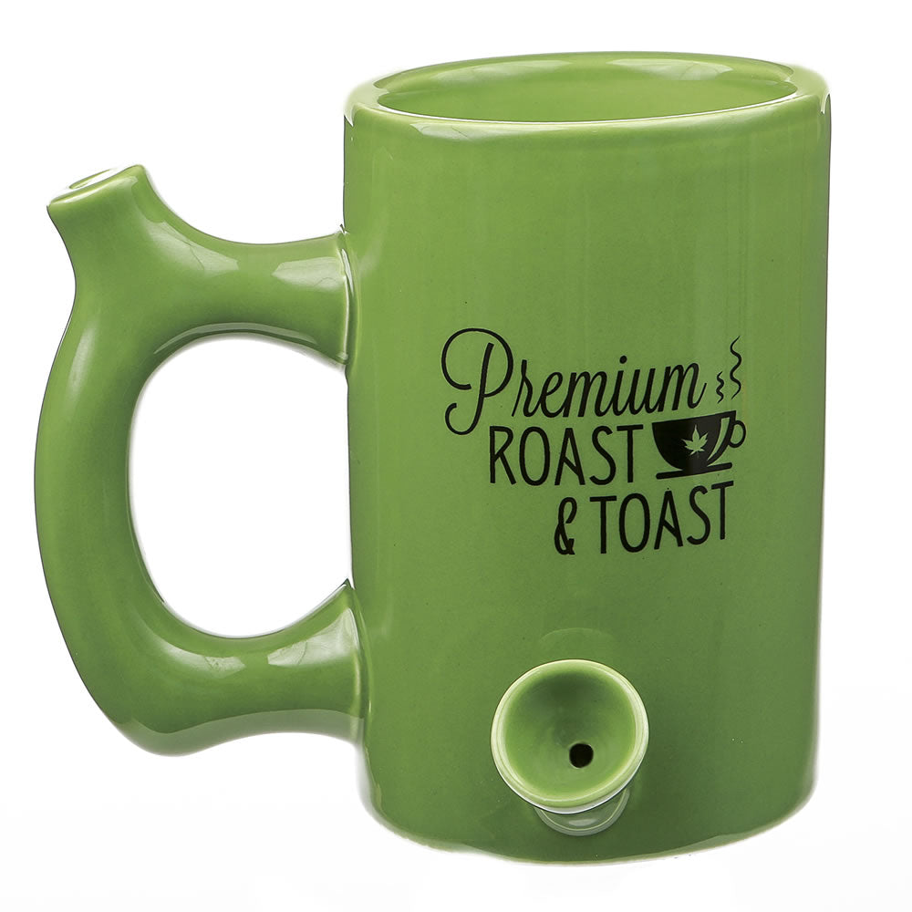 Premium Roast & Toast - Large Ceramic Mug - Green