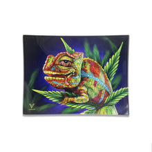 Load image into Gallery viewer, V Syndicate - Small Glass Rolling Tray - Cloud 9 Chameleon