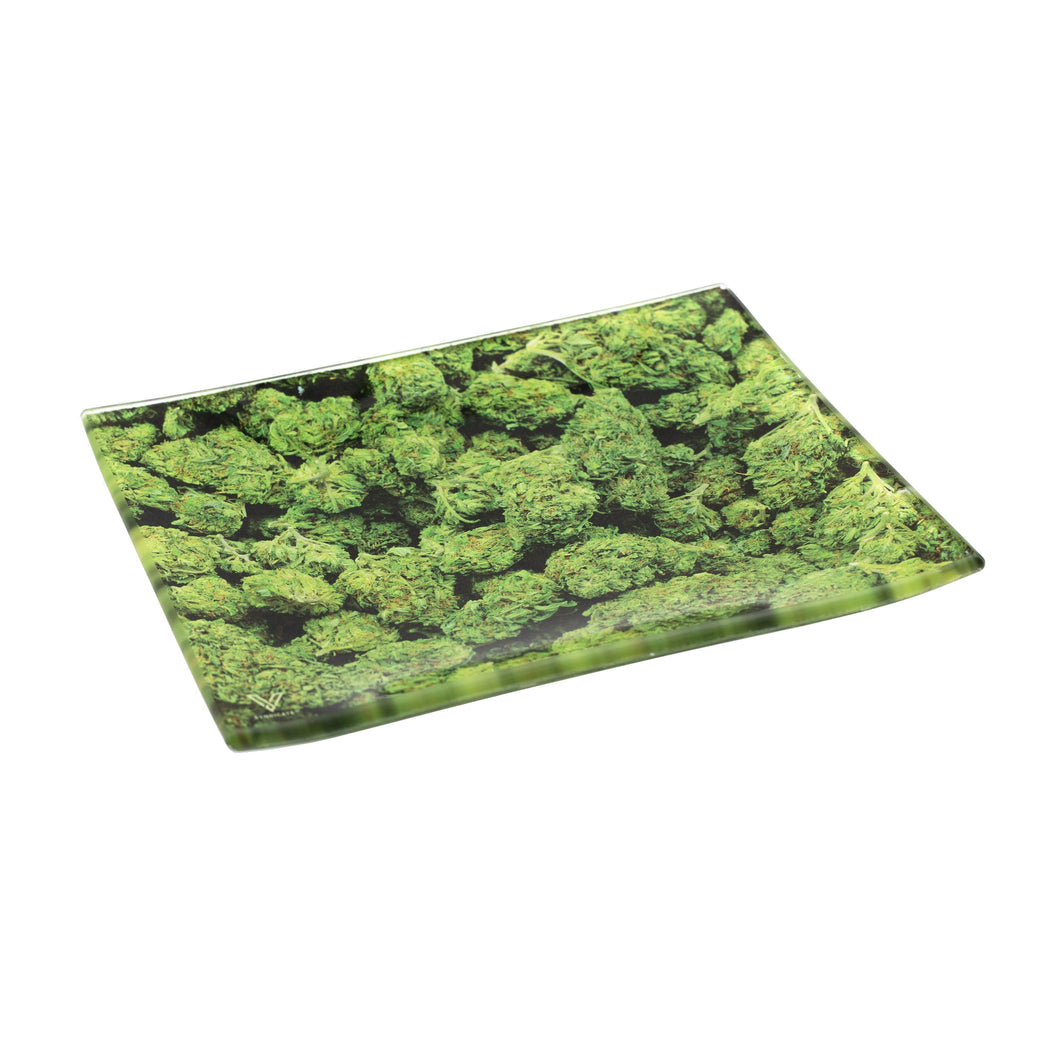V Syndicate - Small Glass Rolling Tray - Buds