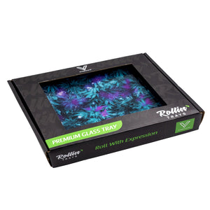 V Syndicate - Small Glass Rolling Tray - Cosmic Chronic