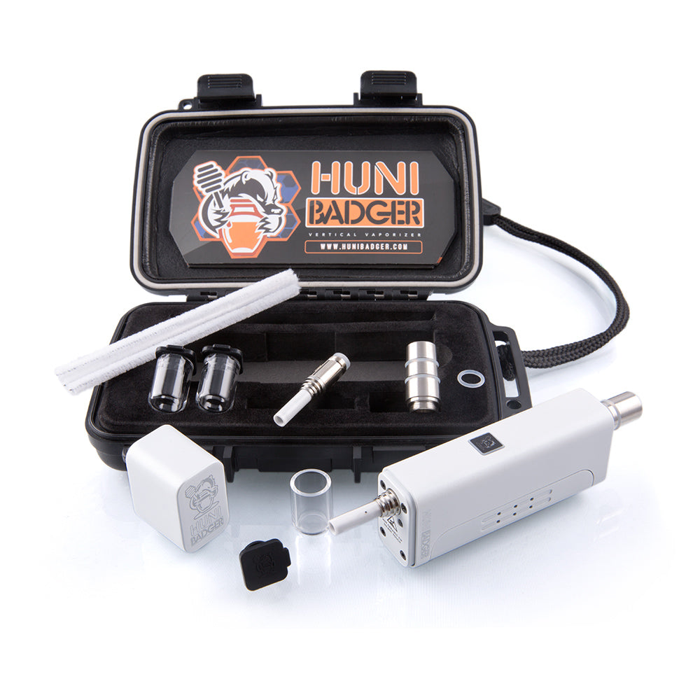 Huni Badger Vertical Vaporizer - Pearl White