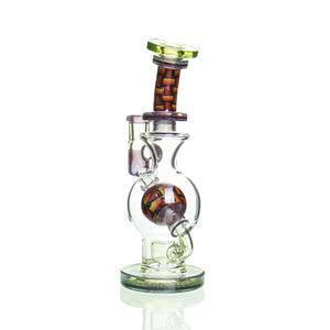 Fat Boy Glass - Worked Ball Rig - Half Life w/ Crushed Opal