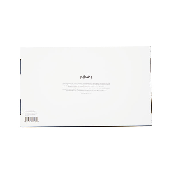 Keith Haring Glass - Rolling Tray - Black And White