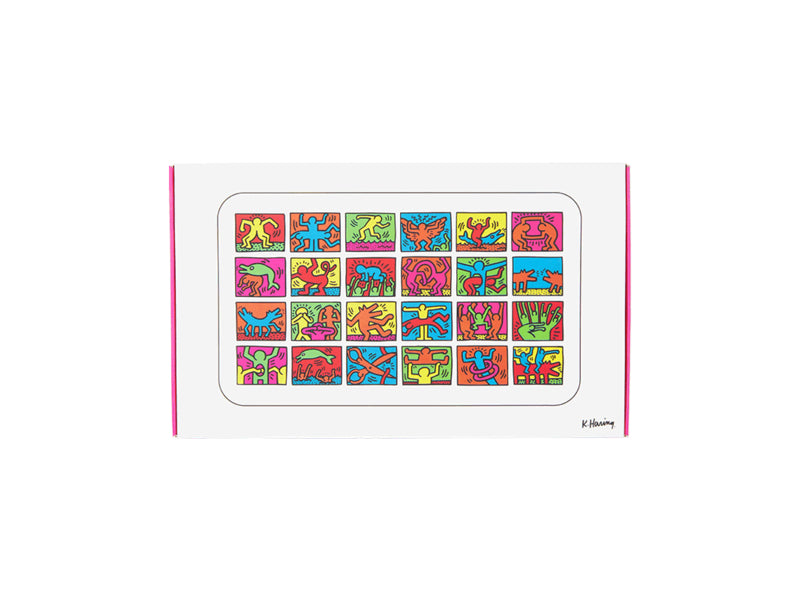 Keith Haring Glass - Rolling Tray - Multi Colored
