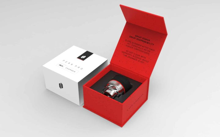 Puffco 3D Chamber packaging and components