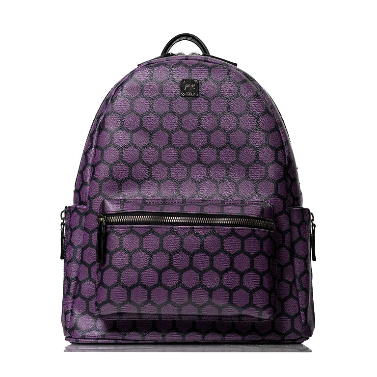 Acosta Honeycomb LUXO Backpack Purple — Acosta Honeycomb-pattern LUXO backpack in purple, main view