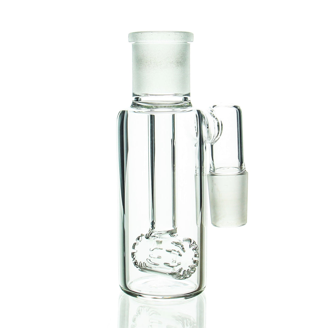 AFM Glass Hammerhead Ashcatcher 18mm Male 90deg — hammerhead-perc ashcatcher with 18mm joint and 90-degree angle