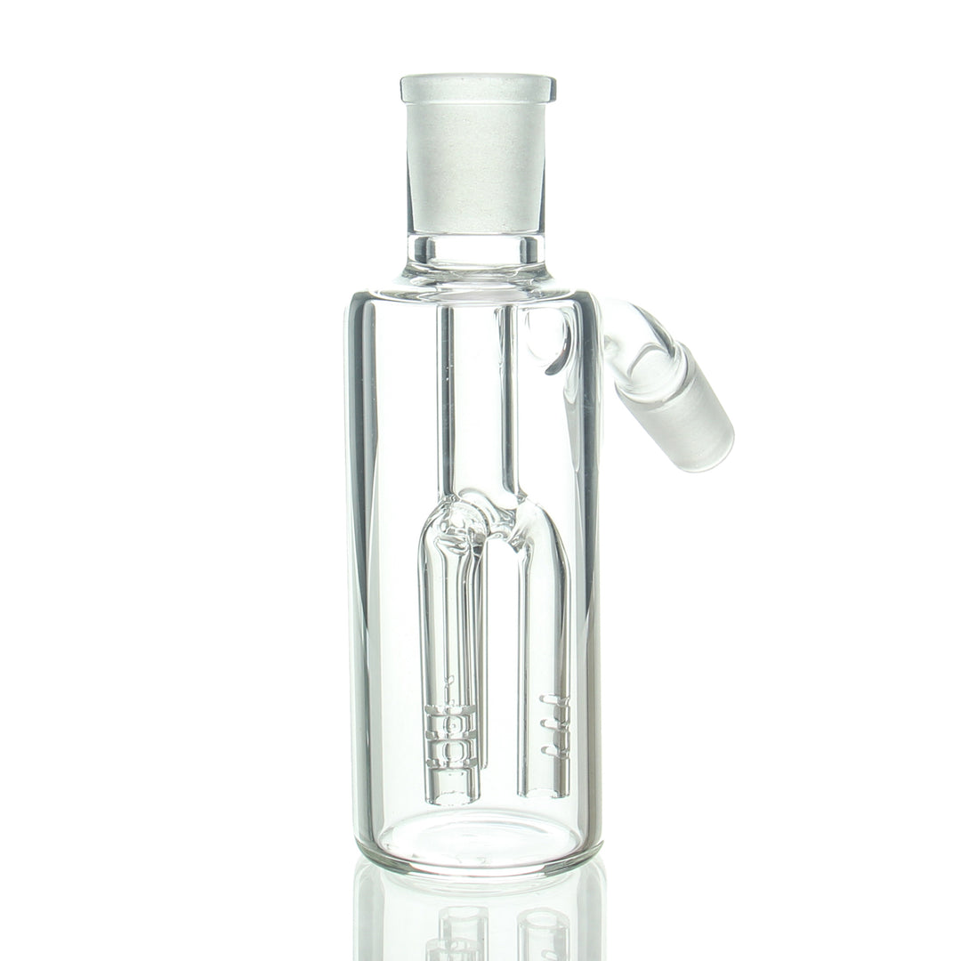 AFM Glass Tree Ashcatcher 14mm Male 45deg — tree-perc ashcatcher with 14mm joint and 45-degree angle
