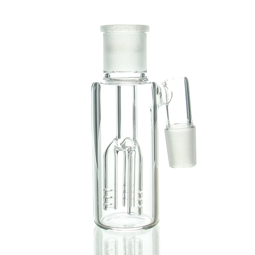 AFM Glass Tree Ashcatcher 18mm Male 90deg — tree-perc ashcatcher with 18mm joint and 90-degree angle