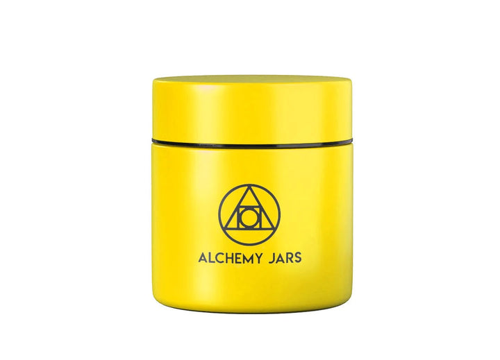Alchemy Jars Vacuum Insulated Jar — Sunshine Yellow colorway, smell-proof stainless steel concentrate storage jar