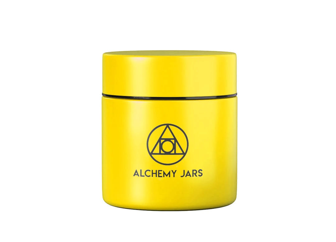 Alchemy Jars Vacuum Insulated Jar — Sunshine Yellow colorway, smell-proof stainless steel concentrate storage jar