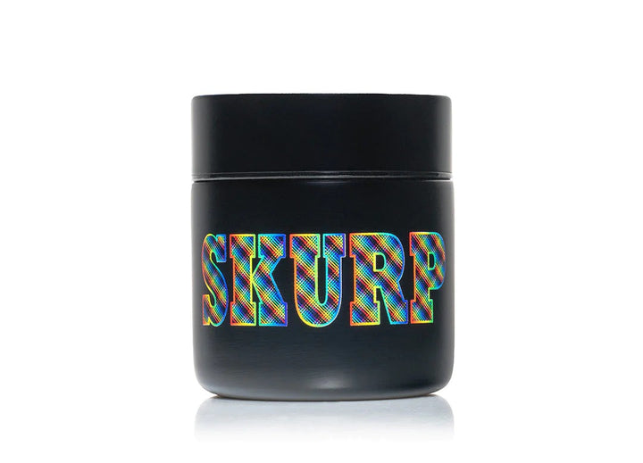 Alchemy Jars x PurpSkurp Black — insulated concentrate jar collab in black, hero shot