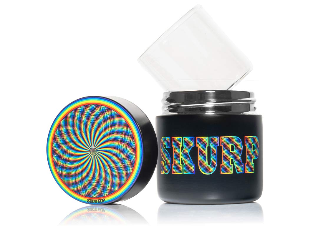 Alchemy Jars x PurpSkurp Black — lid detail