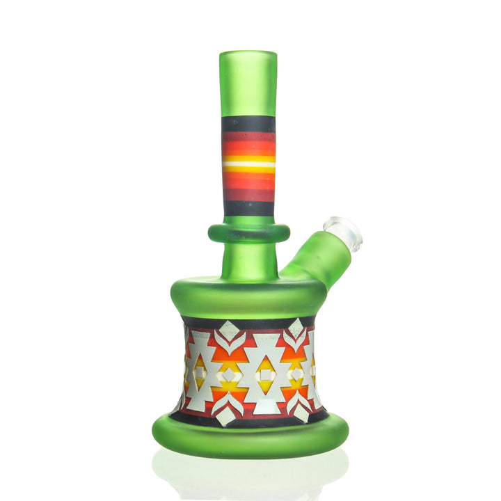 Amani Summerday 6in Mini Tube Crippy — Crippy mini tube bong shown from alternate angle
