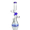 18" 9 mm 3 Kink Zong Bong – Blue - Tall Scientific Glass Water Pipe