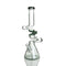 Bong Zong de 18" (9 mm, 3 pliegues) - Humo - Pipa de agua de vidrio científica alta