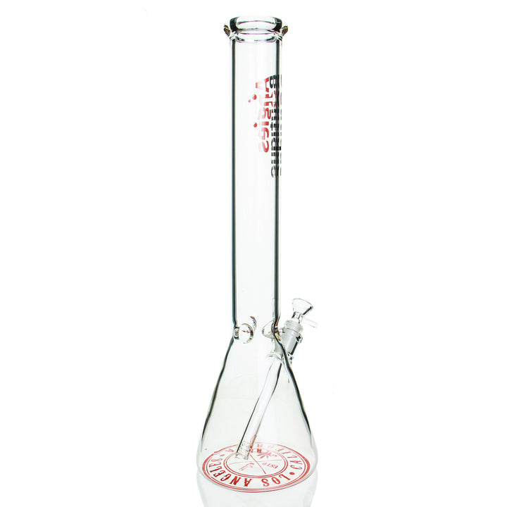 Angies Boutique 18in Clear Beaker — clear beaker bong shown from alternate angle