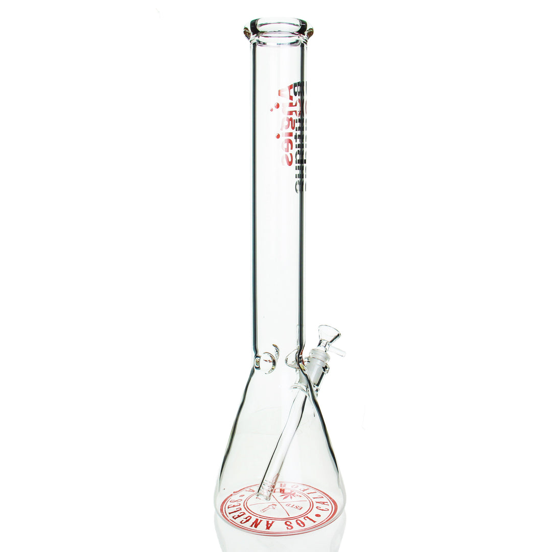 Angies Boutique 18in Clear Beaker — clear beaker bong shown from alternate angle