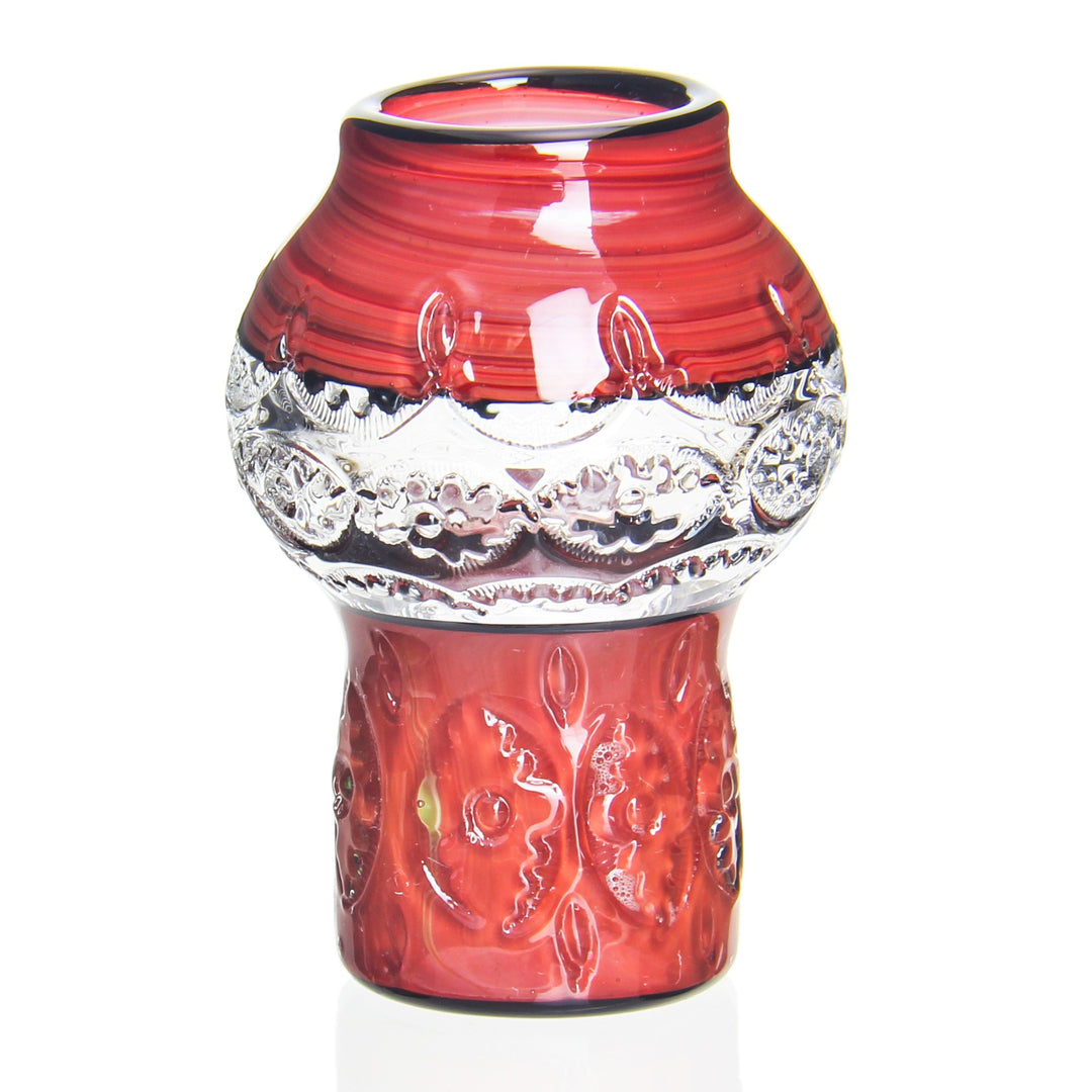 Angies Boutique 18mm Female Deep Carve Dome — handblown 18mm female deep-carve dome carb cap