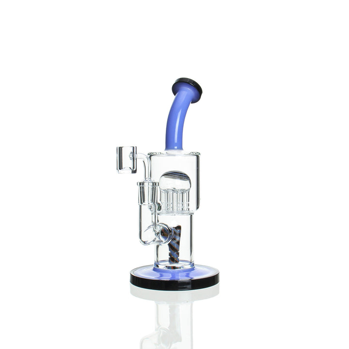 Angies Boutique 9in Double Macro Rig Blue — perc detail