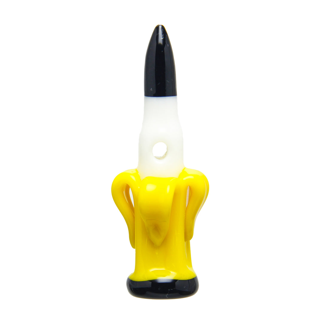 Coyle Condenser x Robert Mickelsen Banana Bullet Pendant Black Tip — sculpted handblown glass banana pendant