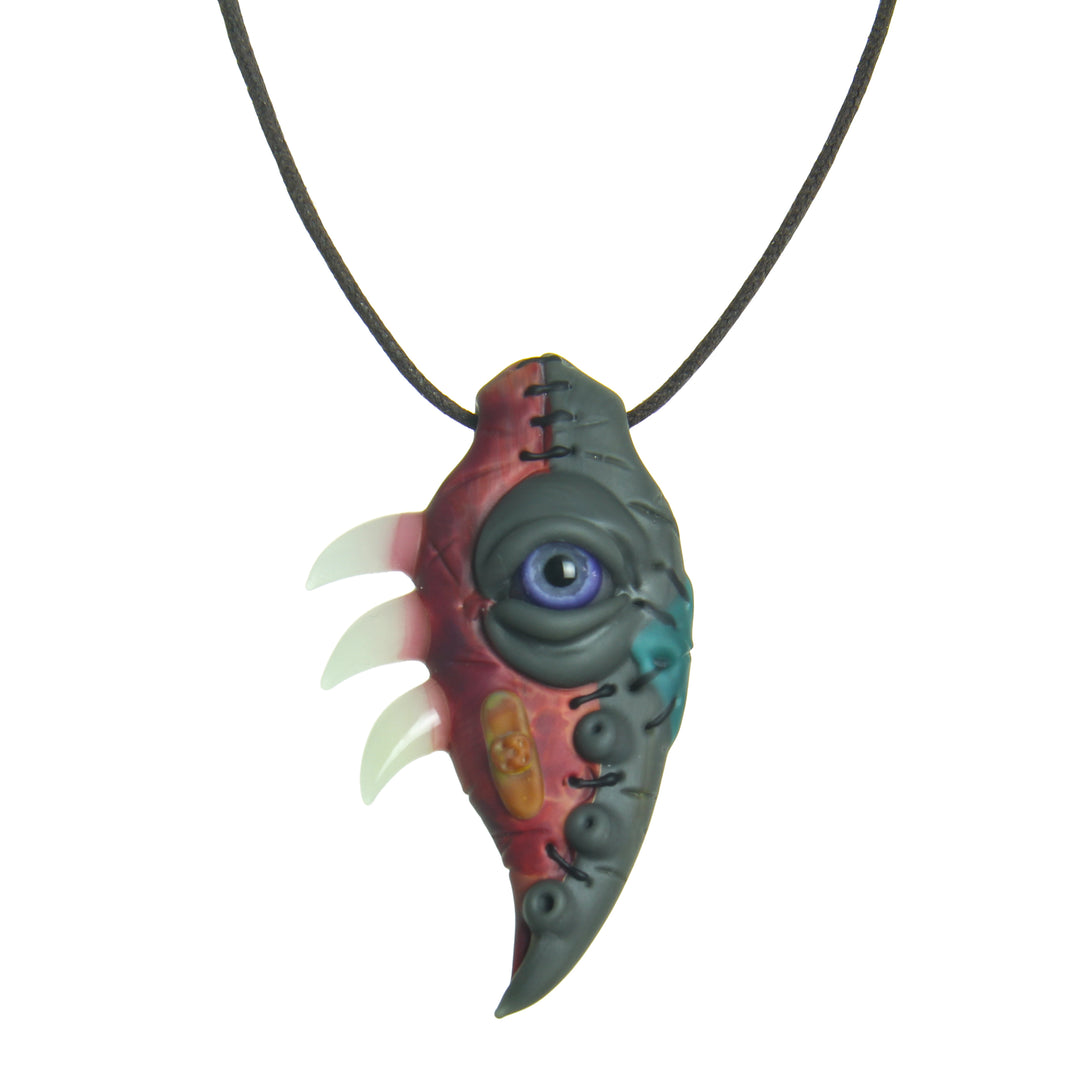 Muller Glass x Salt Glass Voodoo Pendant — heady collab glass voodoo doll pendant