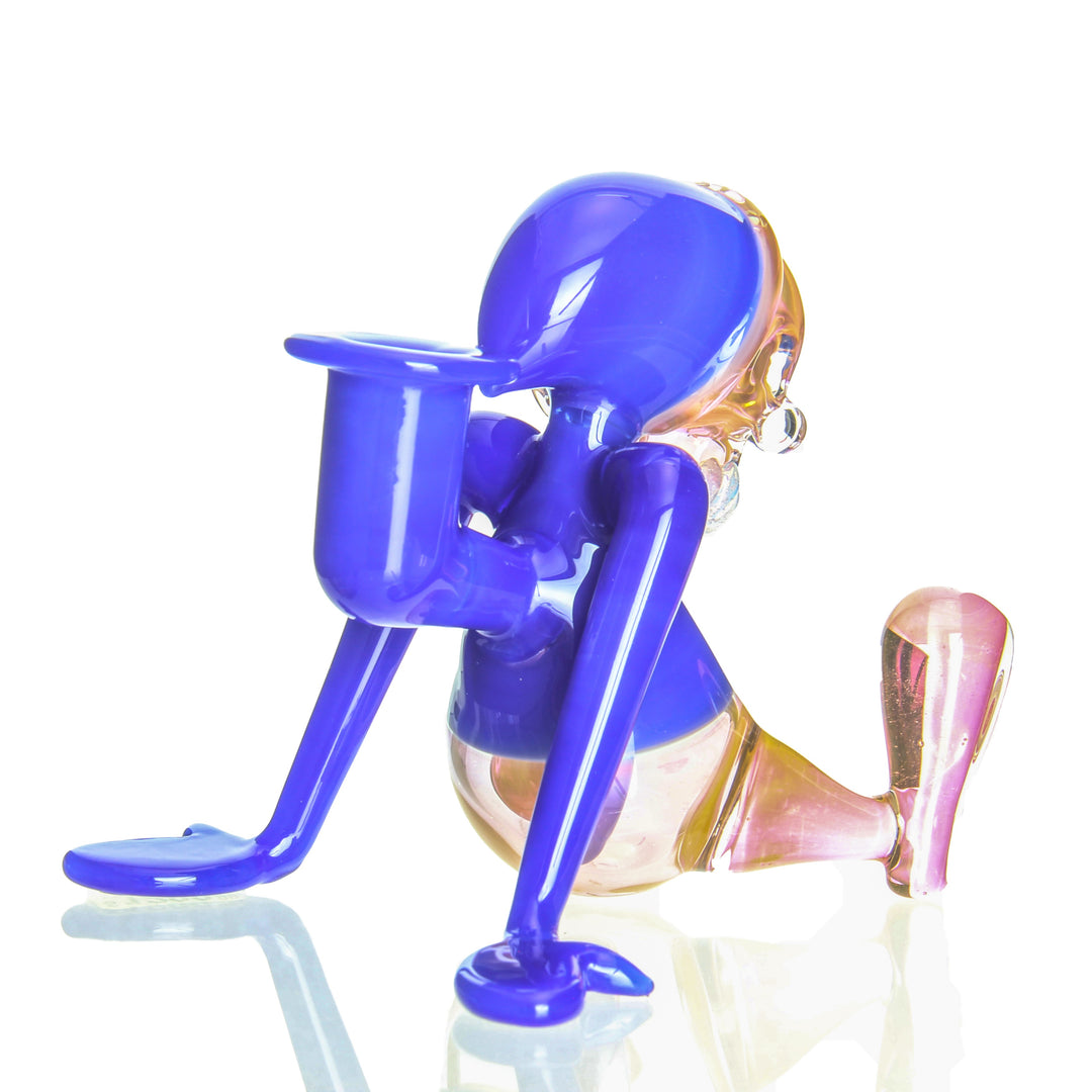 Annealed Innovations Lean Back Reaper — Grim Reaper themed dab rig shown from alternate angle
