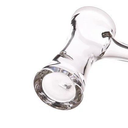 Bear Quartz Hourglass Banger 10mm Male 90deg — high-res quartz detail