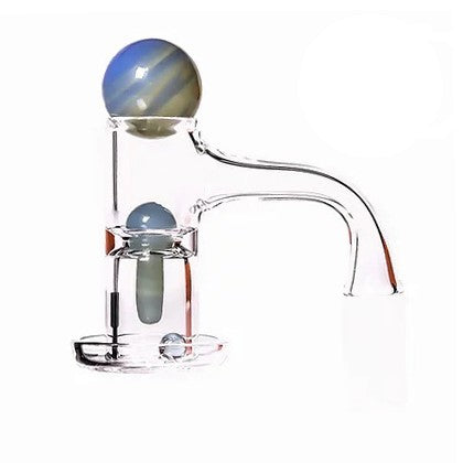 Bear Quartz Terp Slurper 10mm Male 90deg — Bear Quartz terp slurper banger set with 10mm male joint at 90 degrees, main view