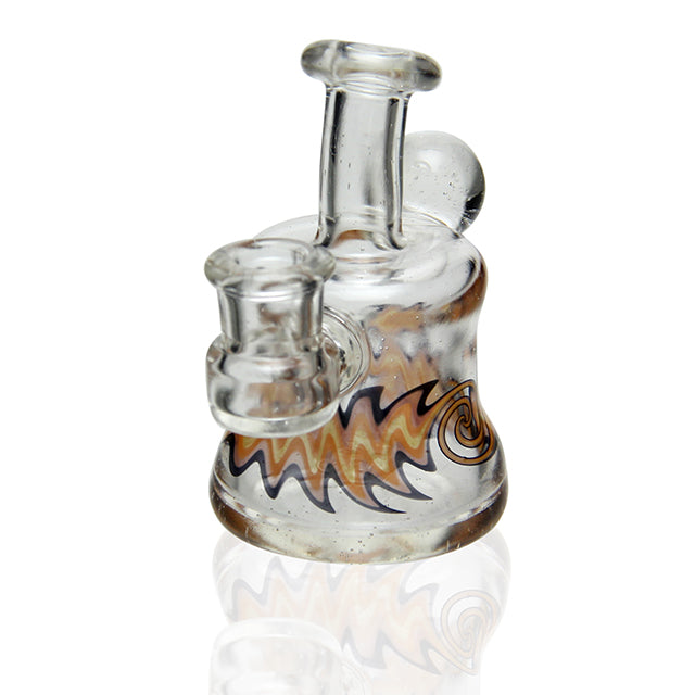 Ben David Glass Micro XL Banger Hanger Lucy UV-reactive mini dab rig with 10mm female joint