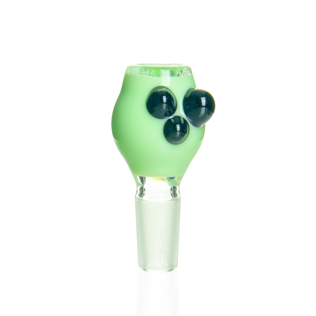 Ben Wilson 14mm disc screen slide — antidote and blue stardust handmade glass bowl for water pipes