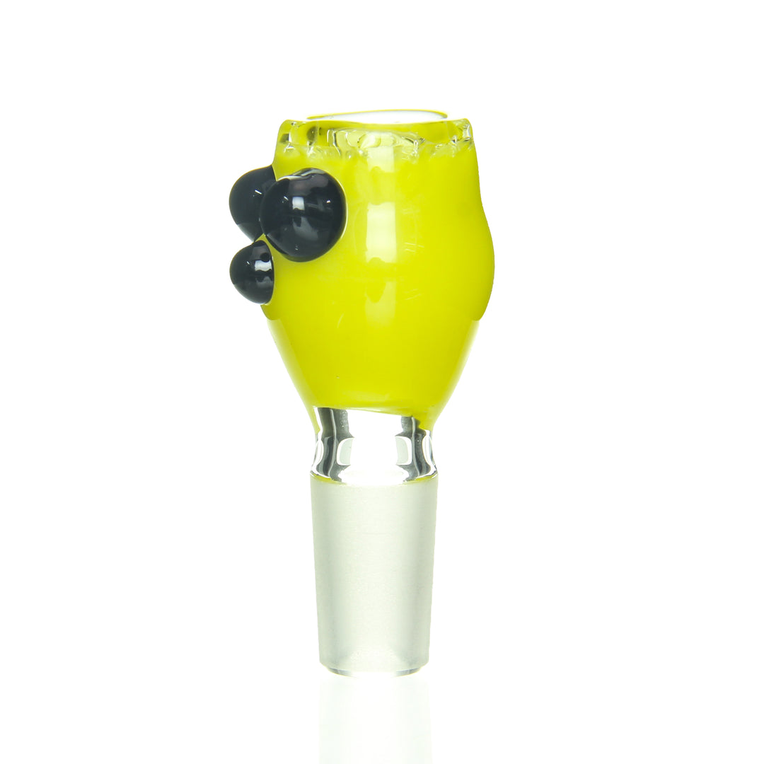 Ben Wilson 14mm Disc Screen Slide Canary Jet Black — 14mm disc screen slide with canary and jet black accents