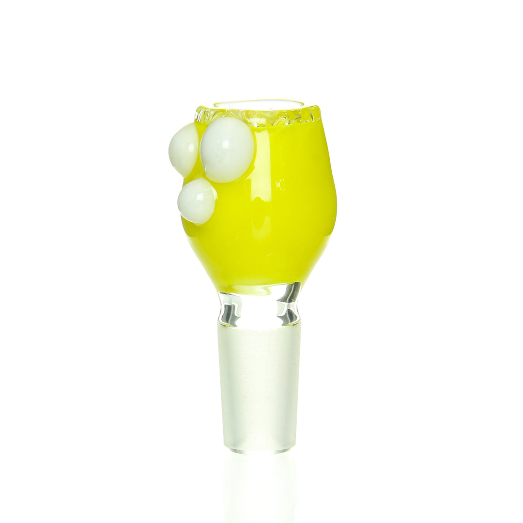 Ben Wilson 14mm Disc Screen Slide Canary Star White — 14mm disc screen slide with canary and star white accents