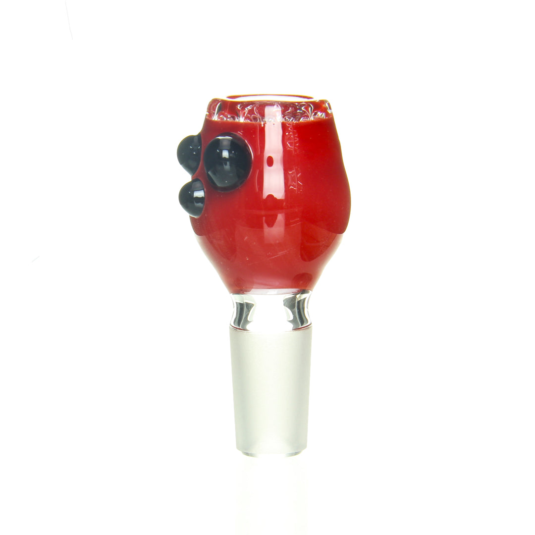 Ben Wilson 14mm Disc Screen Slide Cherry Red Jet Black — 14mm disc screen slide with cherry red and jet black accents