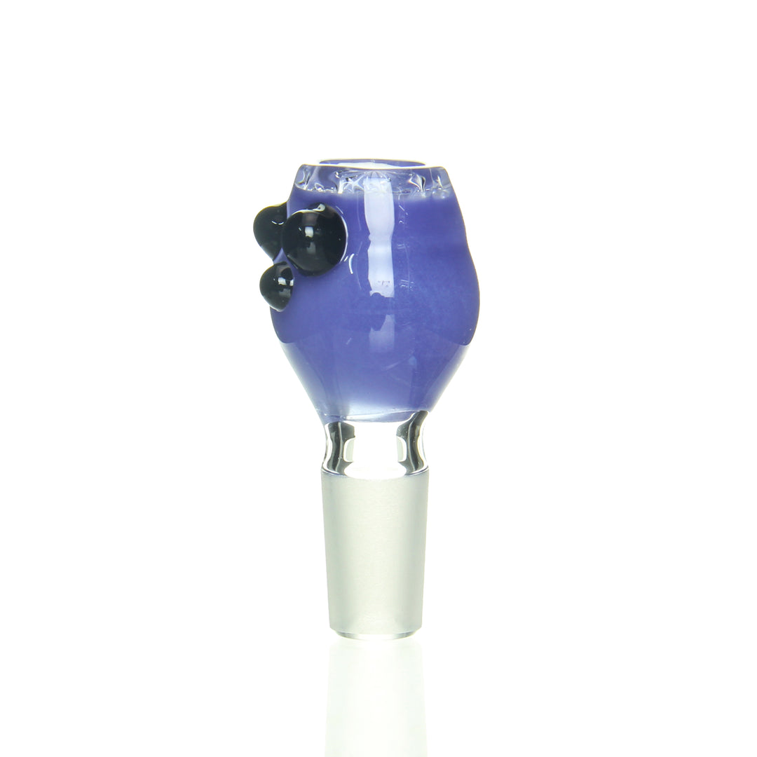 Ben Wilson 14mm Disc Screen Slide Periwinkle Jet Black — 14mm disc screen slide with periwinkle and jet black accents
