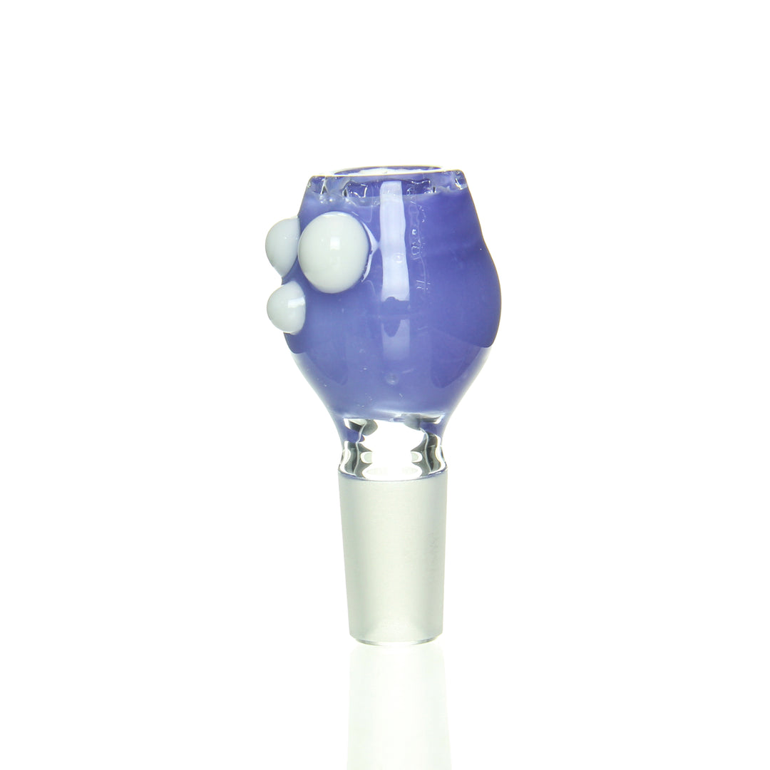 Ben Wilson 14mm Disc Screen Slide Periwinkle Star White — 14mm disc screen slide with periwinkle and star white accents