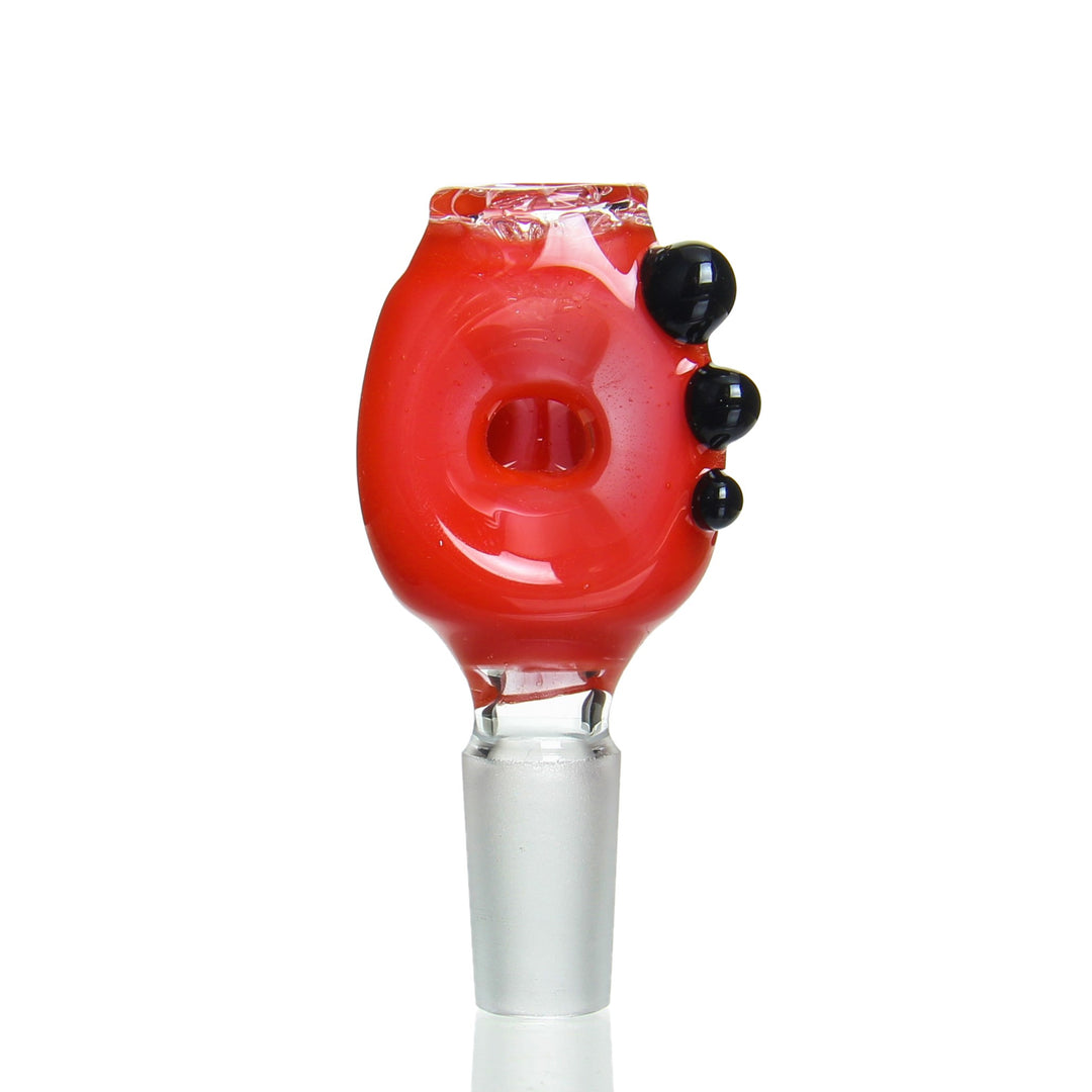 Ben Wilson 14mm Triple Donut Disc Screen Slide Ketchup — triple donut worked bowl slide with built-in disc screen