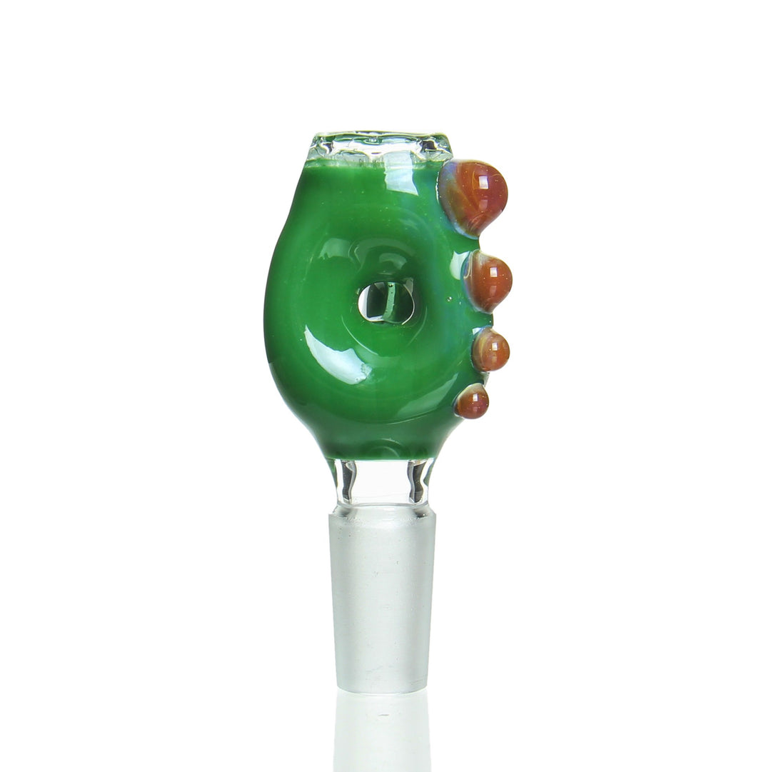 Ben Wilson 14mm Triple Donut Disc Screen Slide Tree Hugger — triple donut worked bowl slide with built-in disc screen